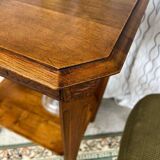 Vintage Art Deco side table / pedestal table