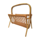 Porte revue en rotin vintage