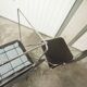 Set of 3 minimalist X line chairs by Niels Jorgen Haugesen.