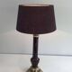 Attributable to Cristal & Bronze Paris. Important lamp in red crystal and chiselled bronze.