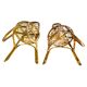Mid Century Modern Bonacina Bamboo Chairs, set of two, Italy 1960s
