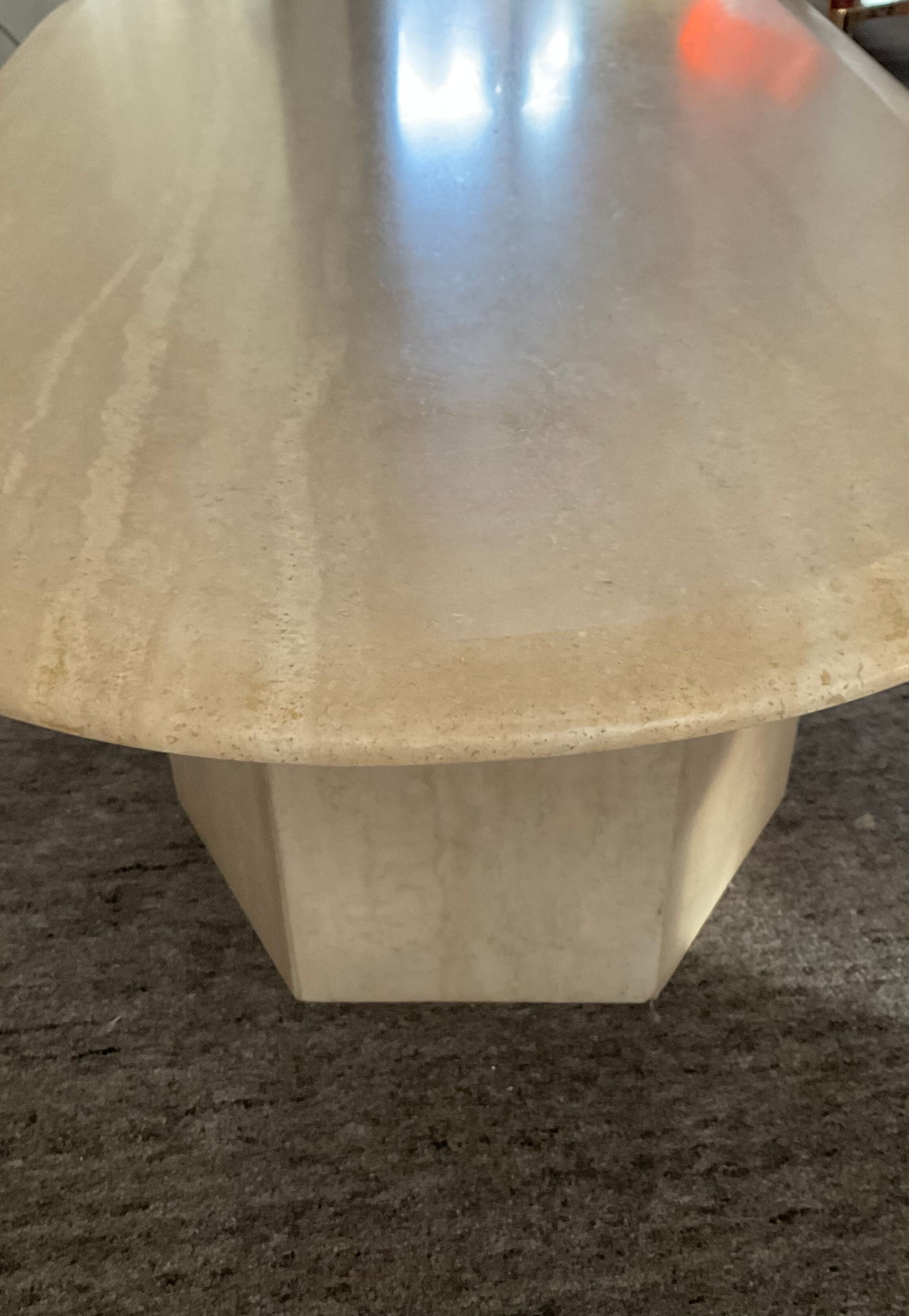 Travertine coffee table from the 70s