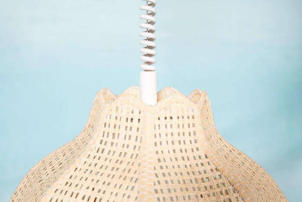 Swedish suspended lamp in bohemian strap.