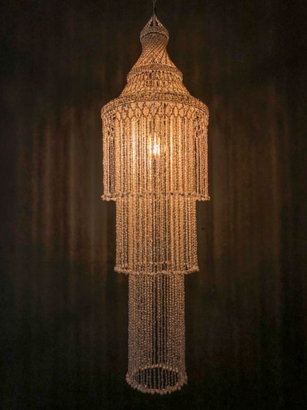 Shell chandelier