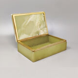 Astonishing green onyx box made in italy