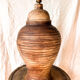 70s Jarre Lamp in Artisan Terracotta Wabi-Sabi / Mediterranean