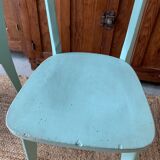Set of 4 green bistro chairs