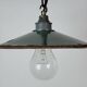 Industrial Green Enamel Light, 1950s