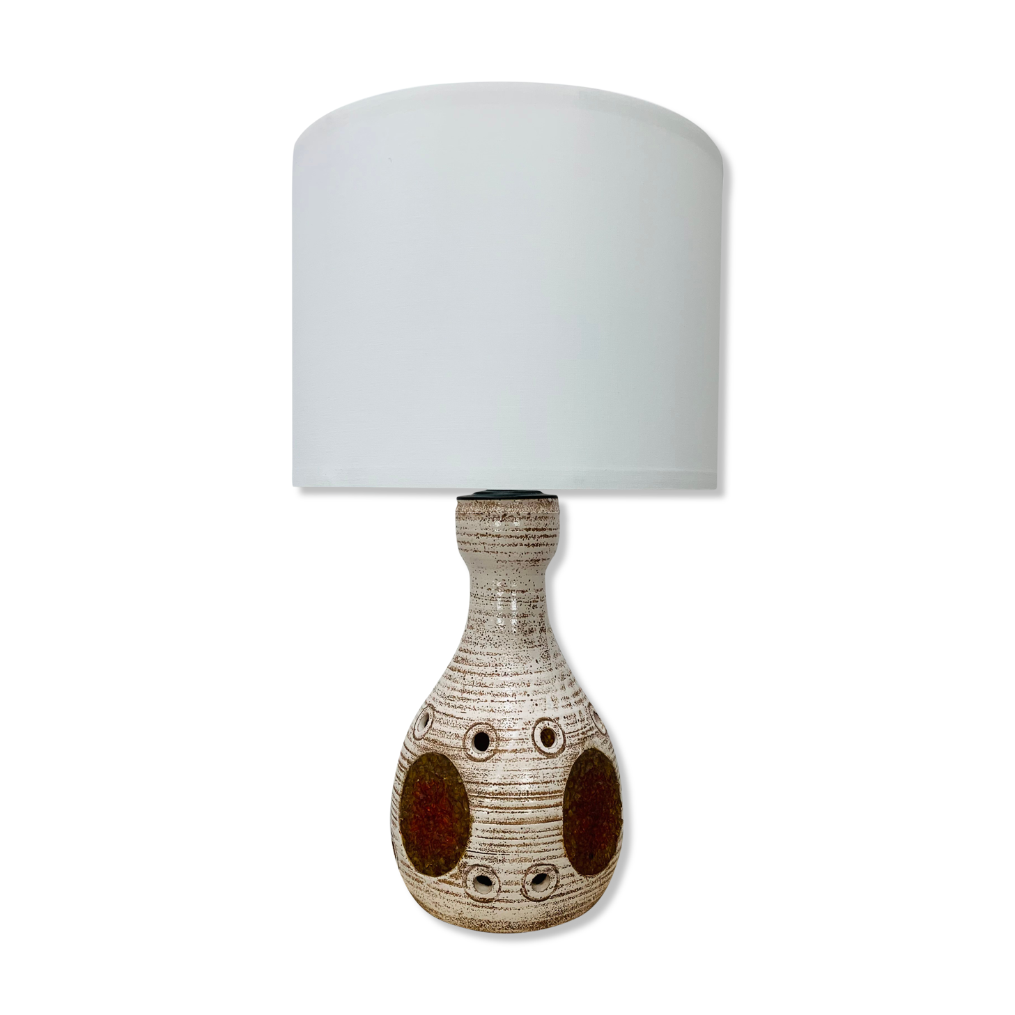 Stoneware lamp Accolay design Georges Pelletier