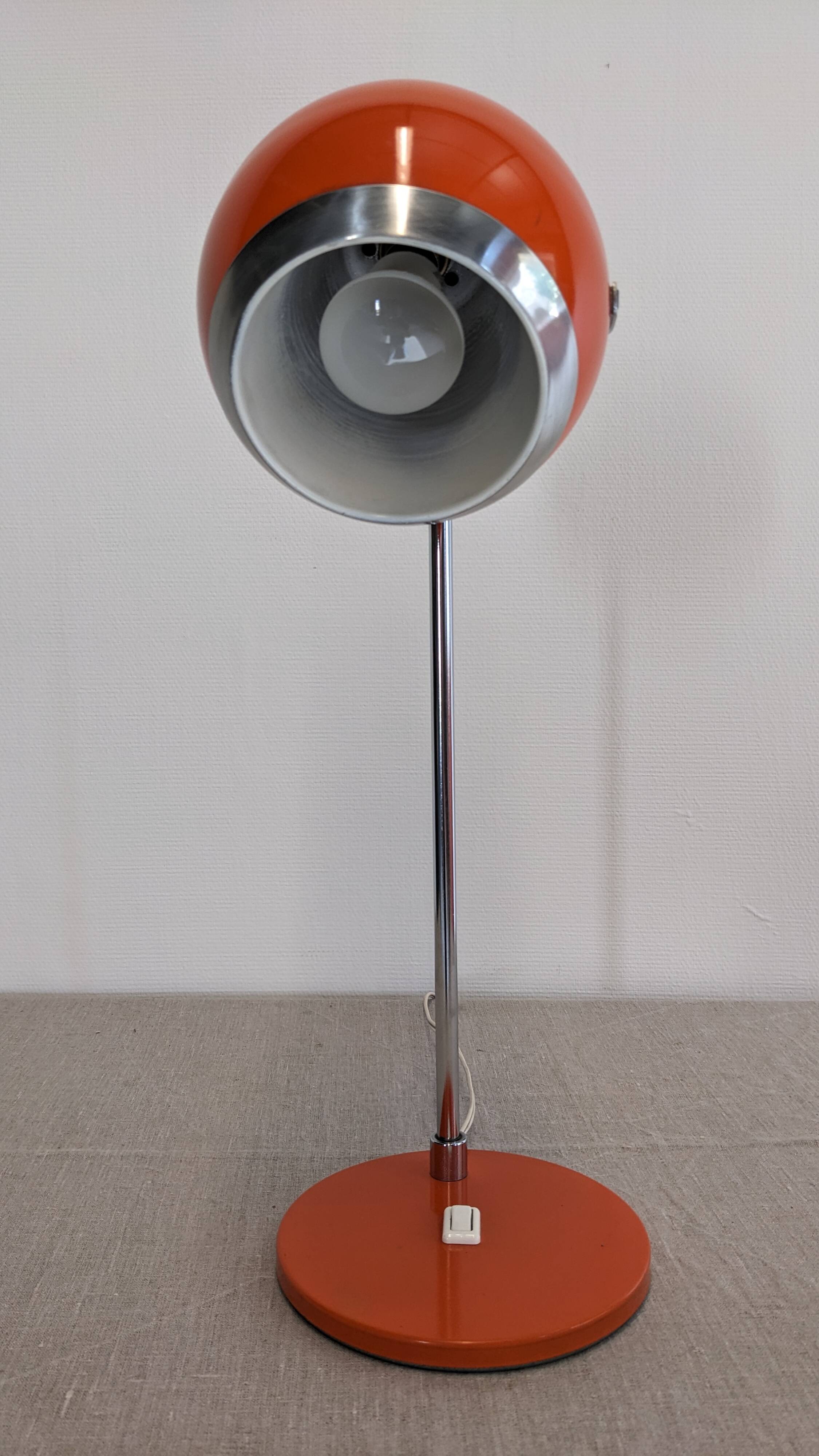 Space Age "Eye Ball" Lamp, 60s-70s