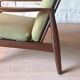 Scandinavian design armchair in solid teak vintage 1960s