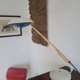 Lampe Ferdinand Solere avec son réflecteur bleu, années 50