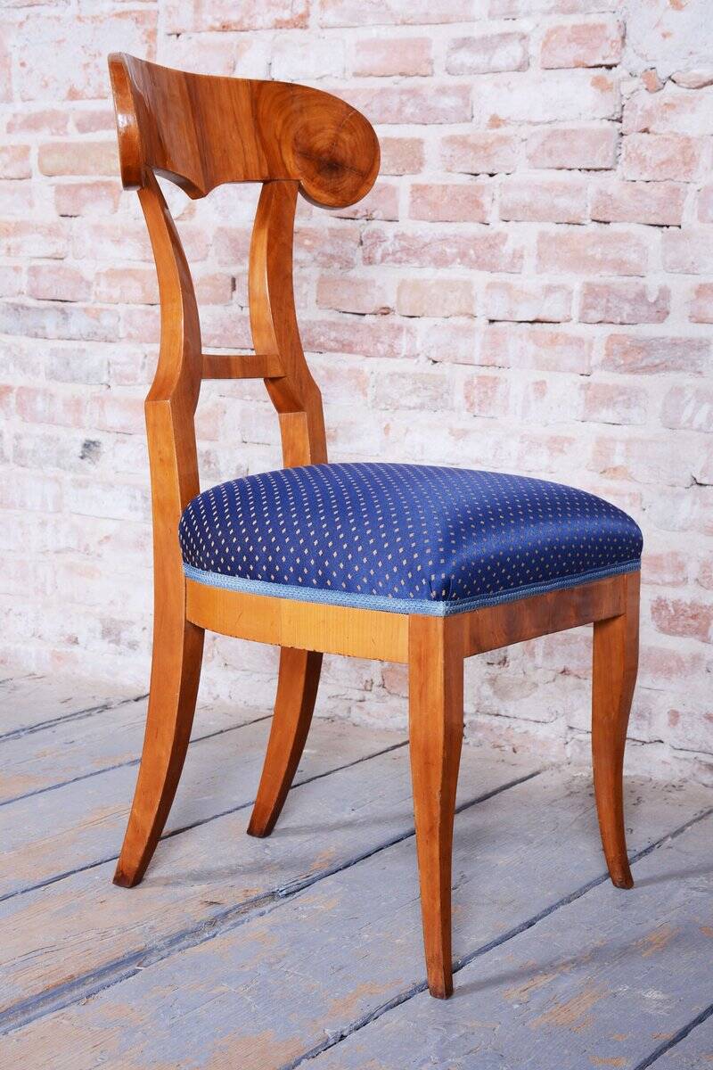 Biedermeier Cherrywood Chairs, Austria, 1820s, Set of 4