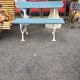 2-seater cast iron garden bench from the 19th century