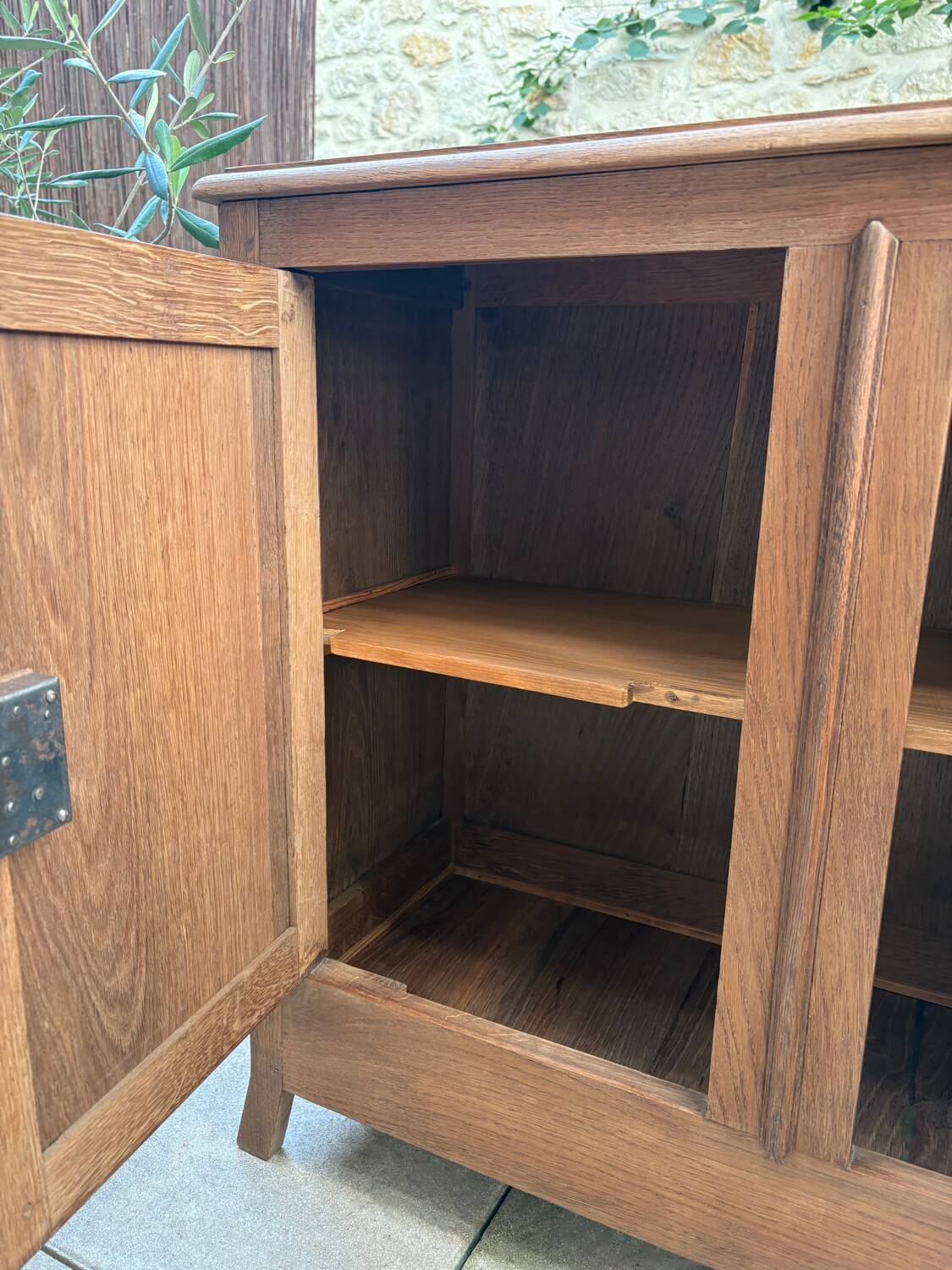 Small solid wood sideboard