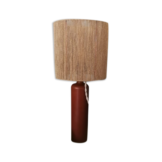 Table lamp in natural jute thread