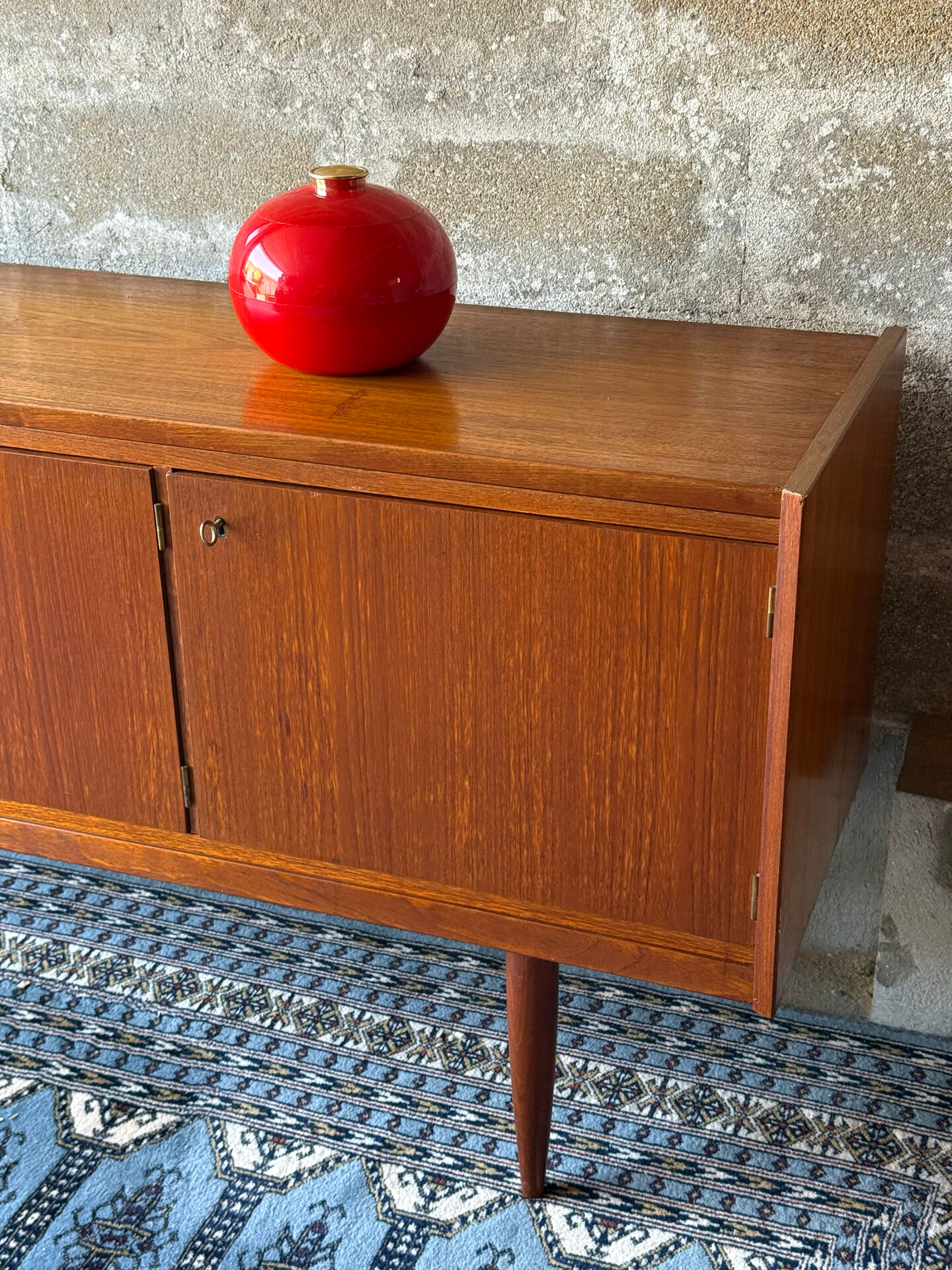 Vintage Scandinavian teak sideboard, 1960.