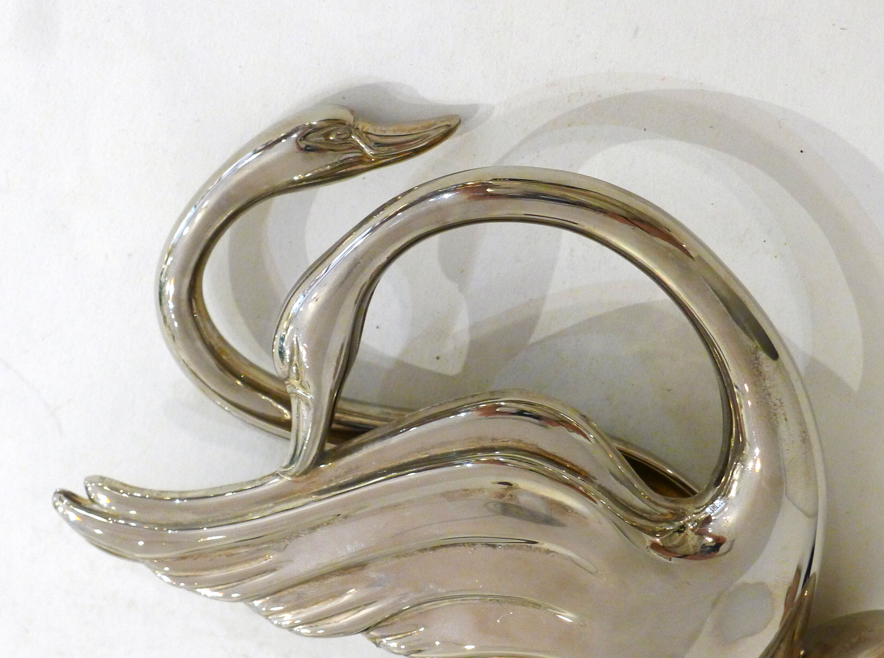 Silver swan towel racks