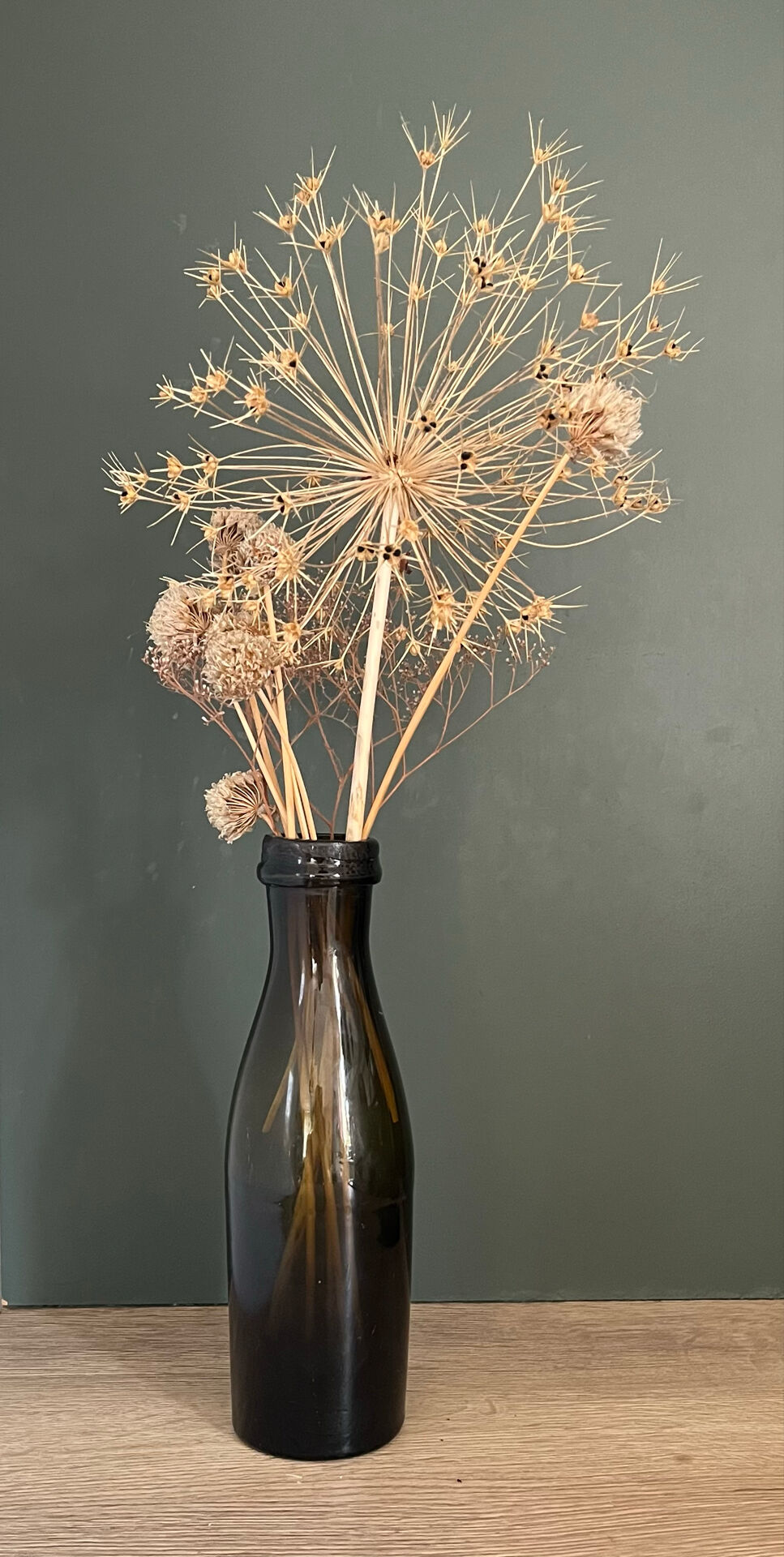 Set of 4 vintage bottle vases