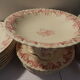 Table service party late 19th in earthenware Longchamp iron earth model louis XVI