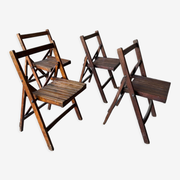 4 folding chairs military campaign George VI