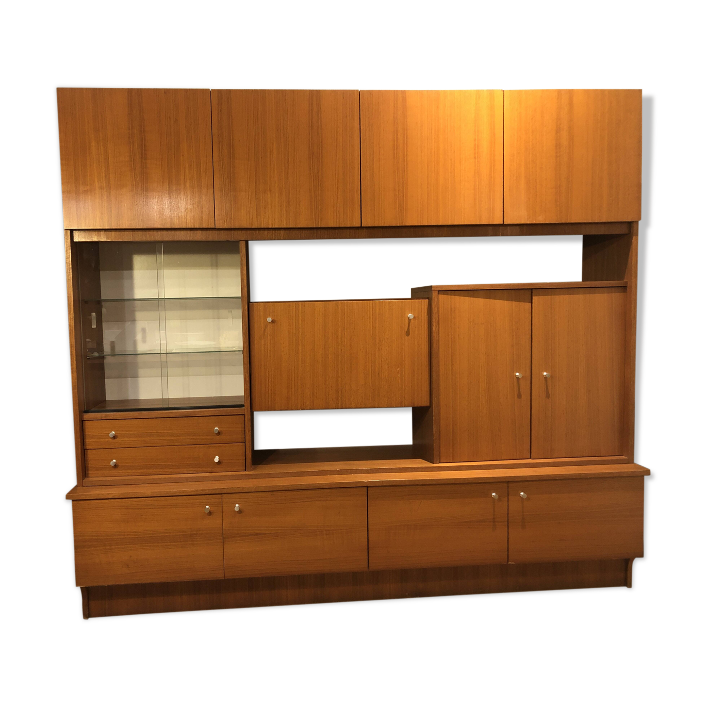 Living in teak veneer, France 1960