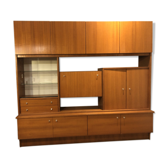 Living in teak veneer, France 1960