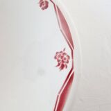 Large Art Deco porcelain soup plate from Badonviller from the 1930s