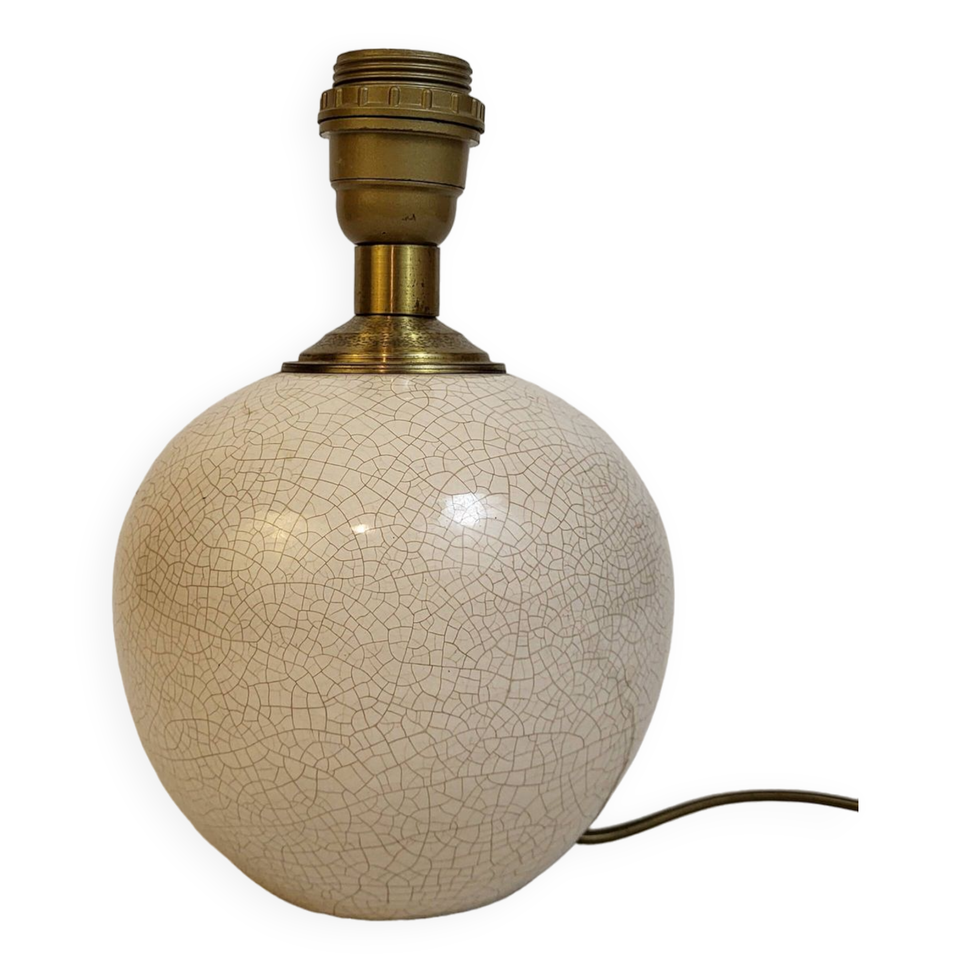 Cracked ceramic ball lamp