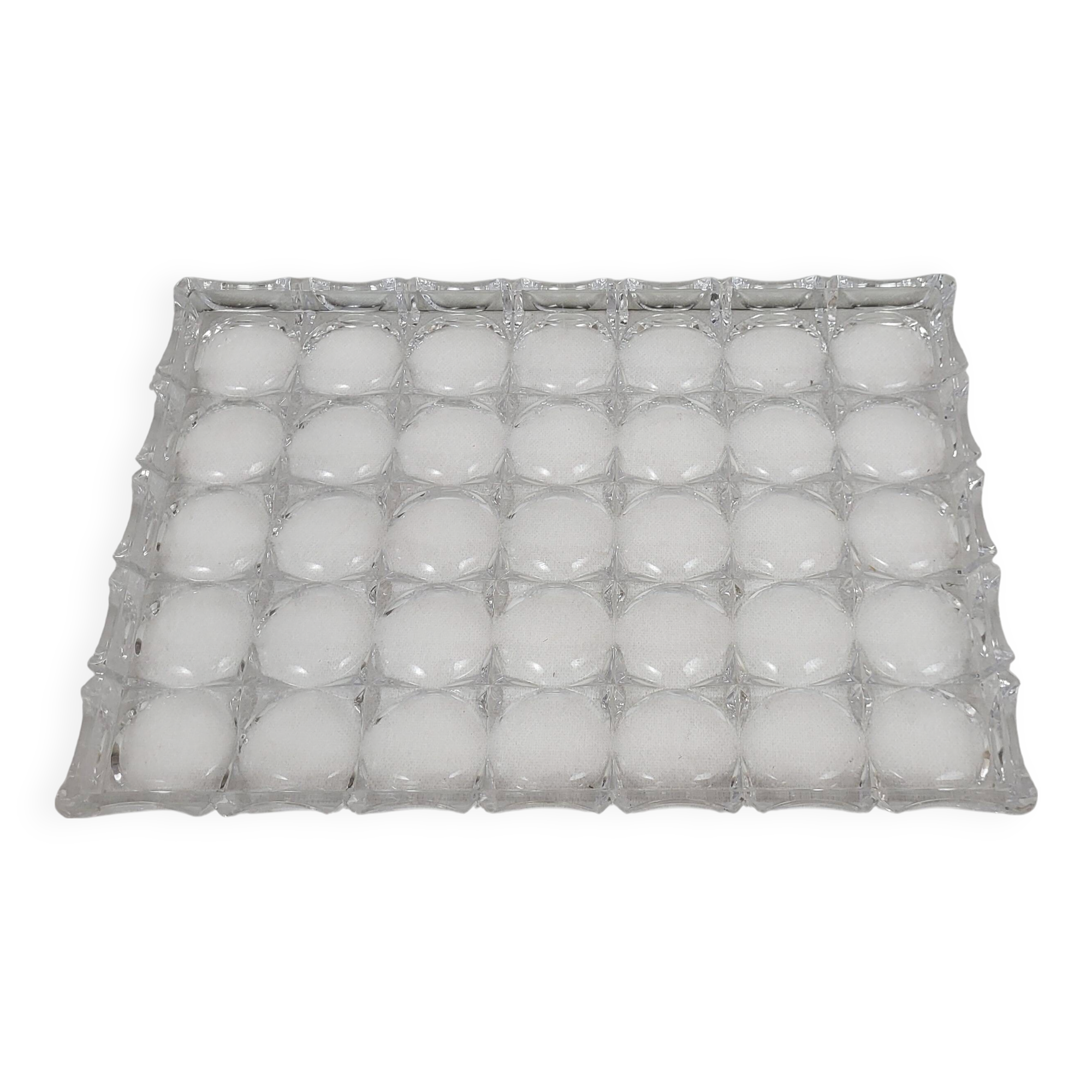 Imitation crystal tray 1970's