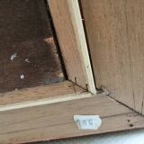 Old oil framed on panel