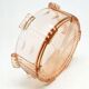 E1e art deco huta stoelzle pink bowl