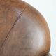 Beautiful vintage sheep leather armchair with a characterful appearance