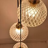 3-light modular pendant light in cut crystal