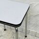 Set of 4 vintage grey chrome Formica stools.