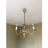 Lustre 3 branches en laiton