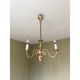 3-branched brass chandelier
