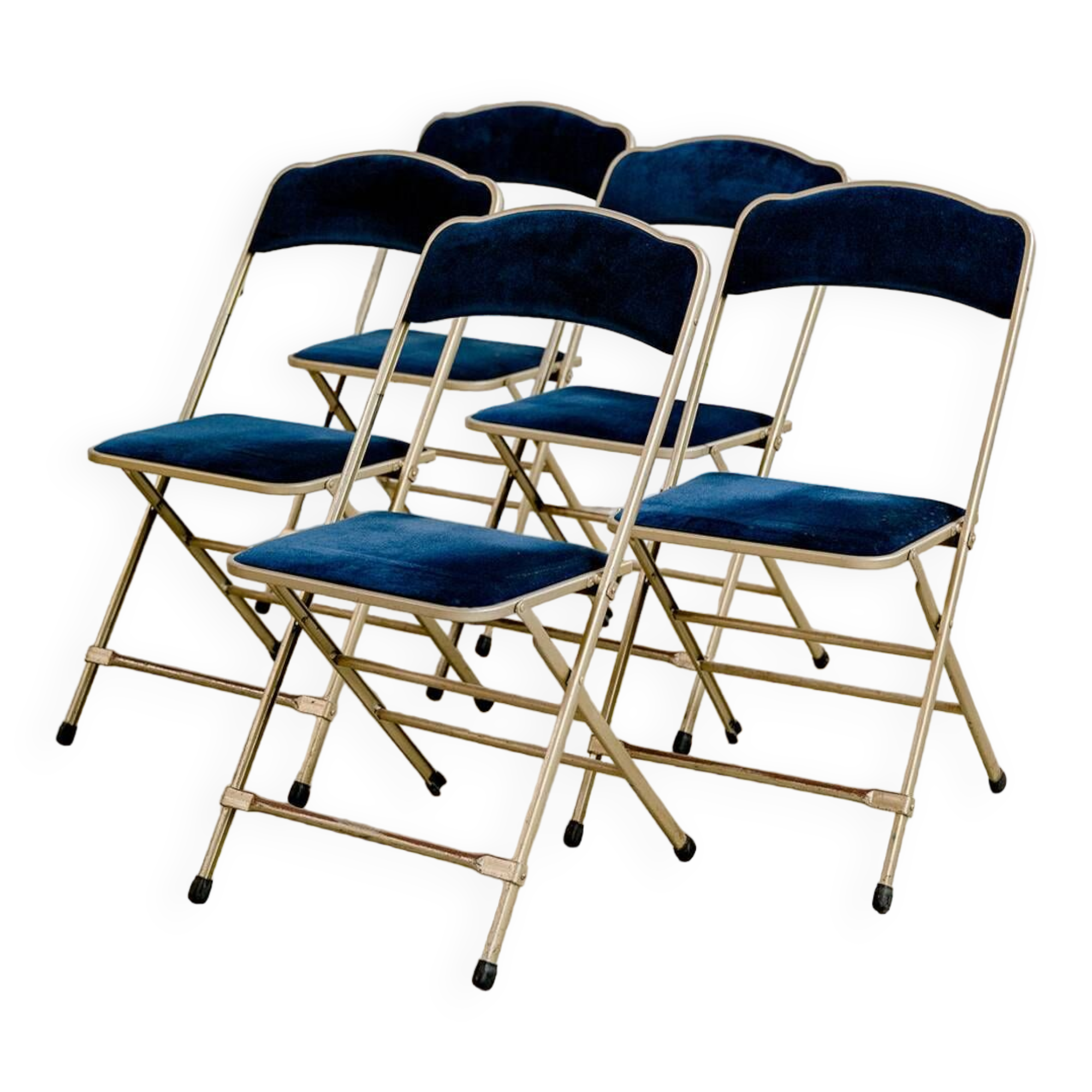 Lafuma vintage blue folding chair