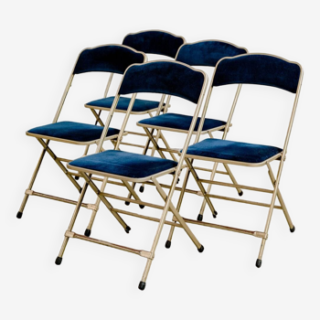 Lafuma vintage blue folding chair