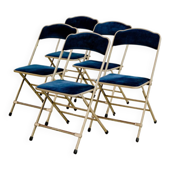 Lafuma vintage blue folding chair