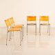 4 "SE06" cognac leather chairs by Martin Visser for Spectrum 80's