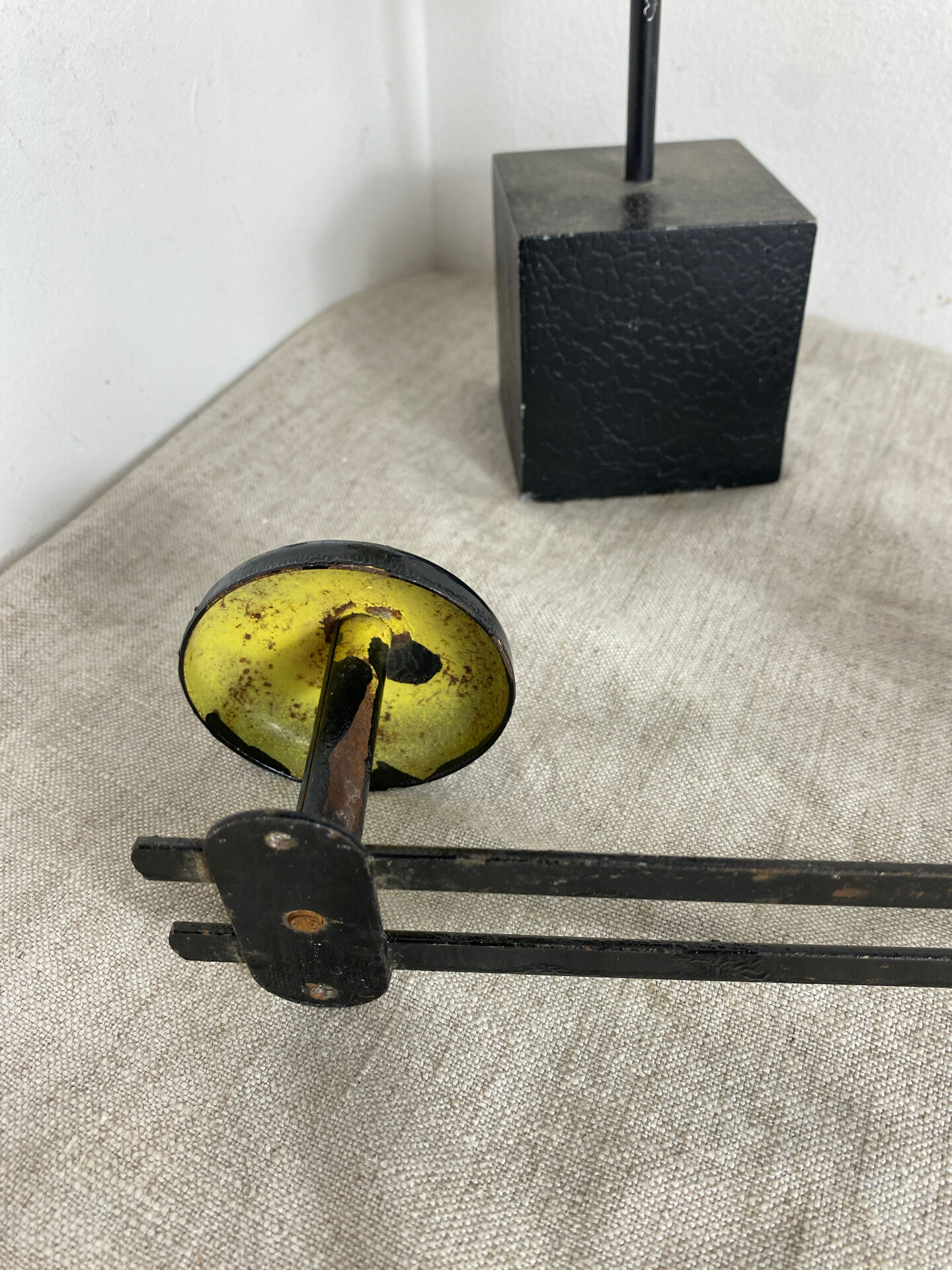 Vintage metal wall coat rack