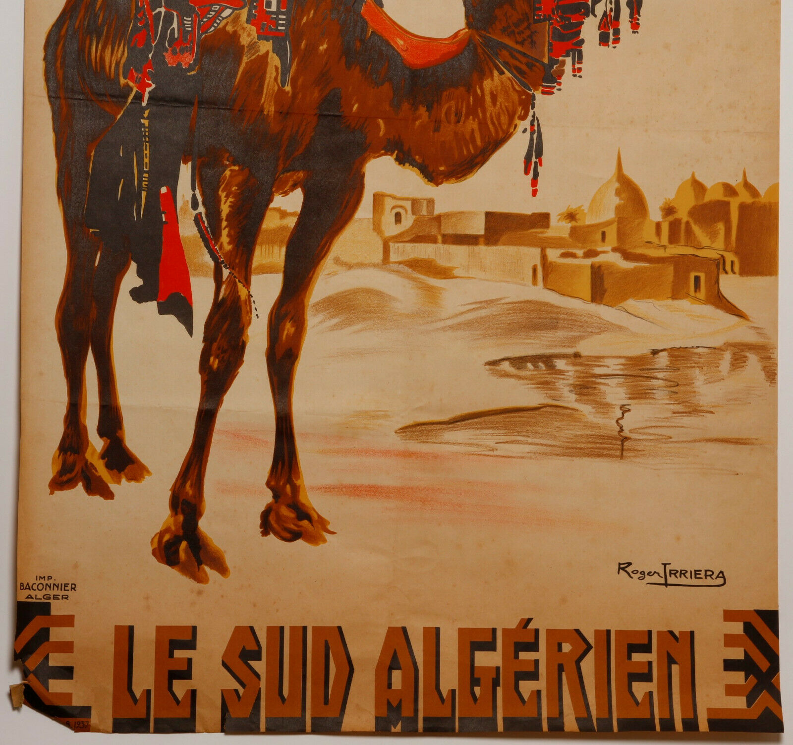 Poster by Roger Irriera "The Algerian South"