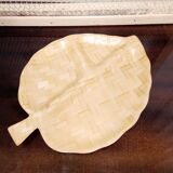 Vintage bamboo leaf tray