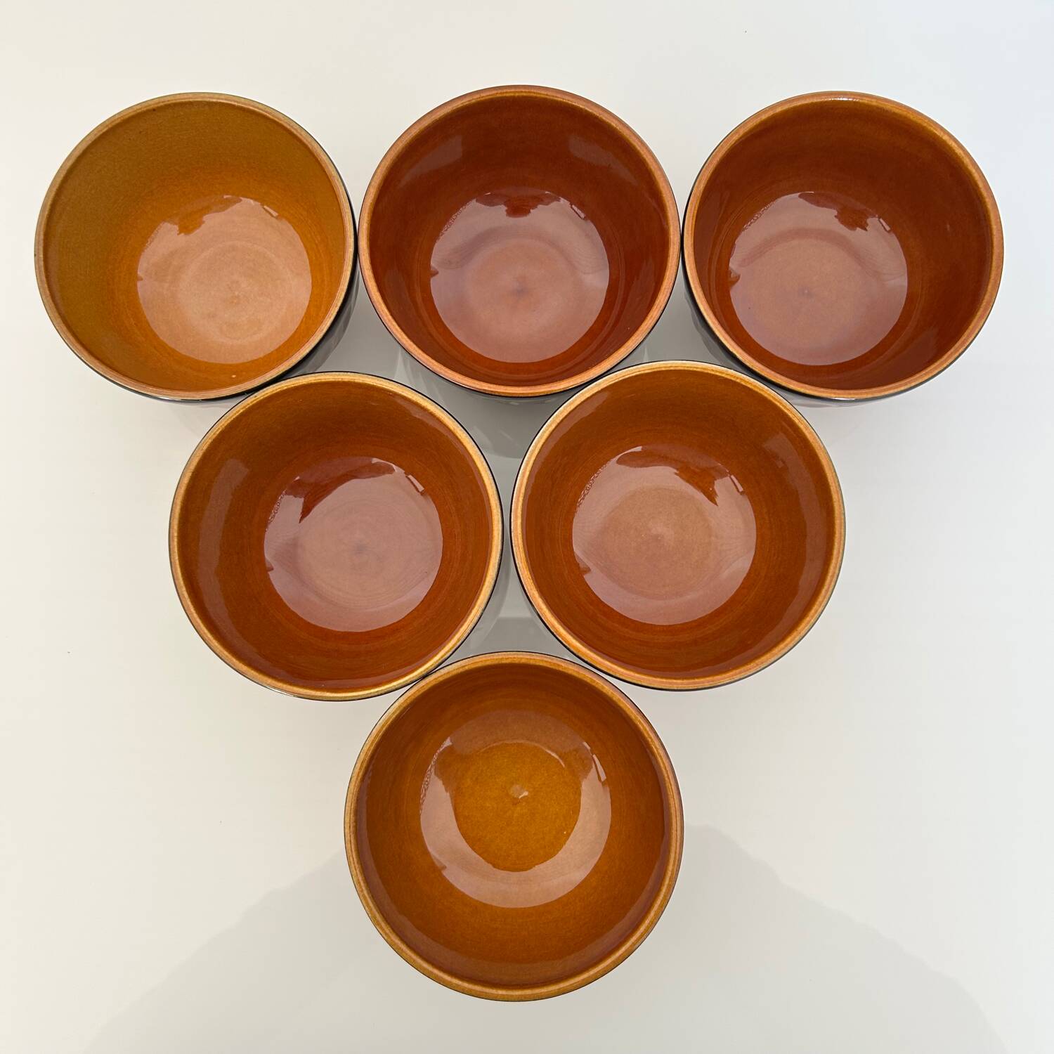 Set of 6 Boch La Louvière bowls