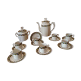 Duo de sucrier et pot à lait en porcelaine et service 1900
