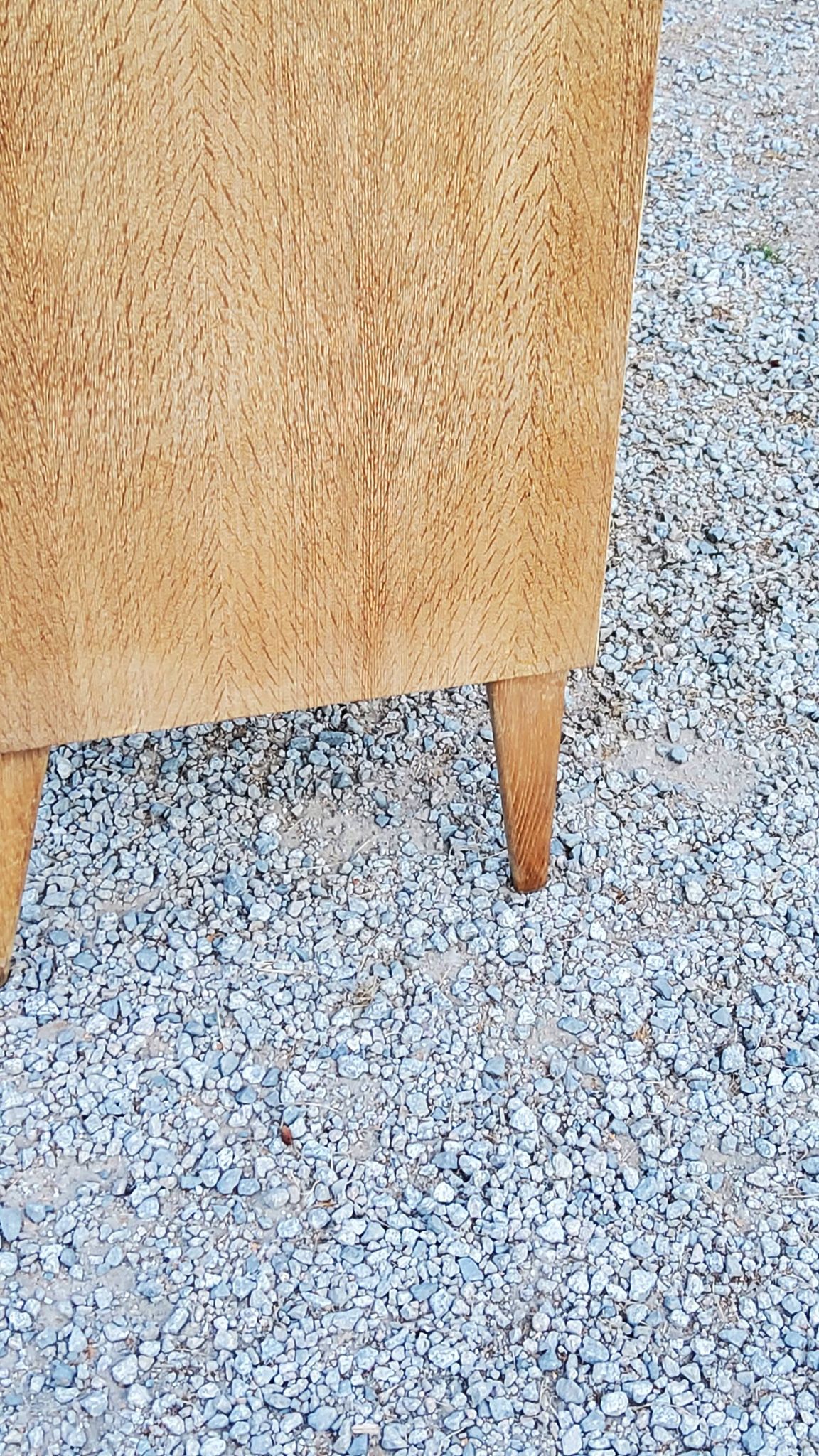 Vintage Gérard Guermonprez chest of drawers with 3 compass feet from the 50s