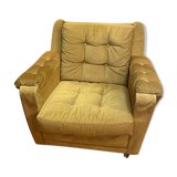 Vintage design velvet armchair 60/70