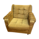 Fauteuil vintage velours design 60/70