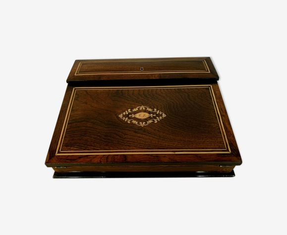 Écritoire Napoléon III en palissandre Marqueterie Boulle XIX siècle